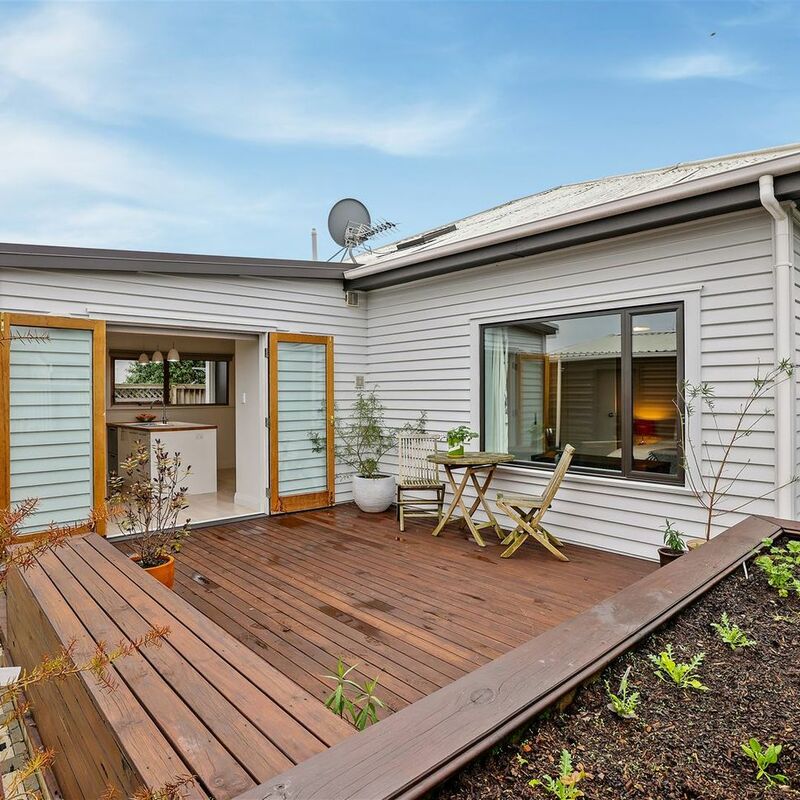 Deck and raised garden